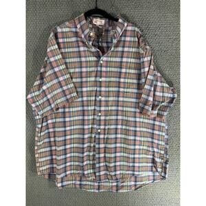 English Sports Shop Bermuda Madras Plaid short sleeve button up / Men's XXL